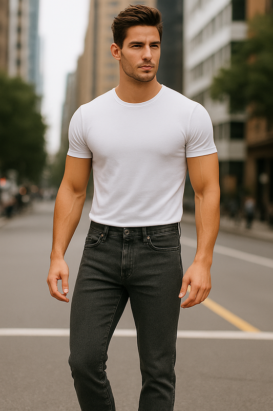 شلوار جین راسته مردانه مدل Wrangler