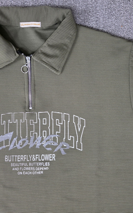 ست تیشرت و شلوار جنس سانتانا مدل Butterfly (جنس عالی)